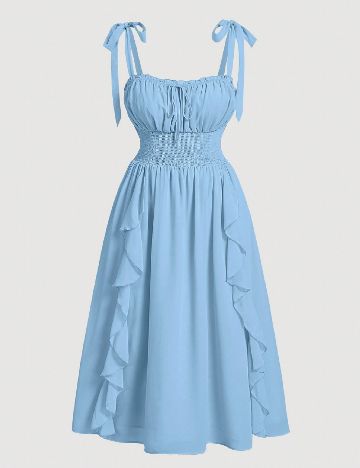 Rochie medie SHEIN CURVE, albastru
