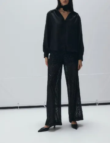 Pantaloni Reserved, negru