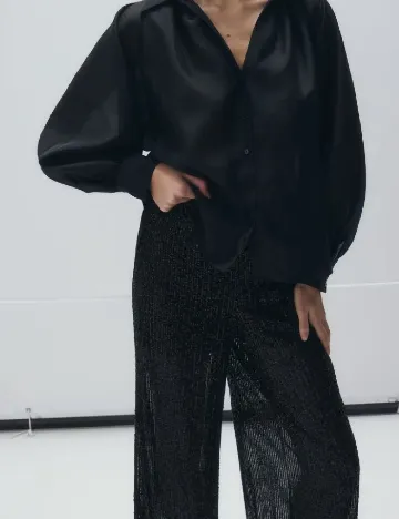 Pantaloni Reserved, negru