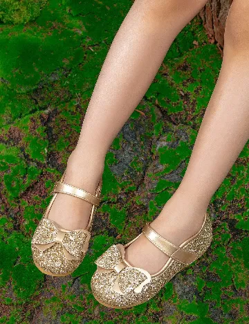 Pantofi Shein Kids, auriu