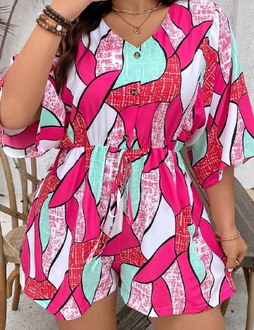 Salopeta SHEIN CURVE, mix culori