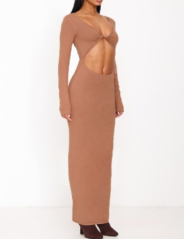 Rochie lunga PRETTYLITTLETHING, maro