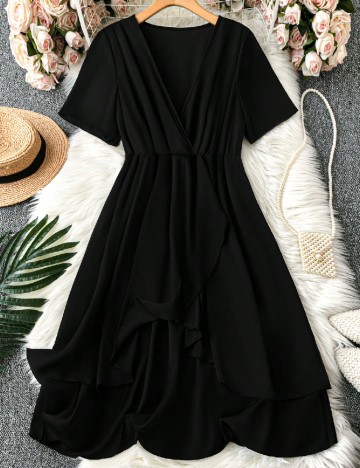 Rochie scurta SHEIN CURVE, negru
