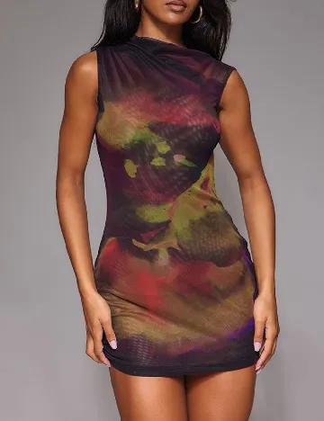 Rochie scurta PRETTYLITTLETHING, mix culori