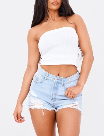 Pantaloni scurti PRETTYLITTLETHING, albastru