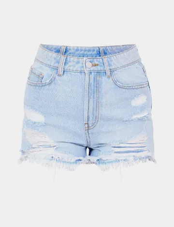 Pantaloni scurti PRETTYLITTLETHING, albastru