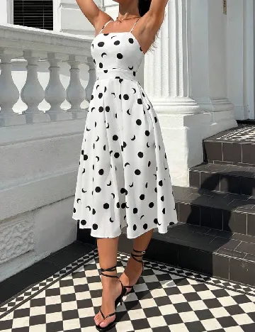 Rochie medie SHEIN, alb