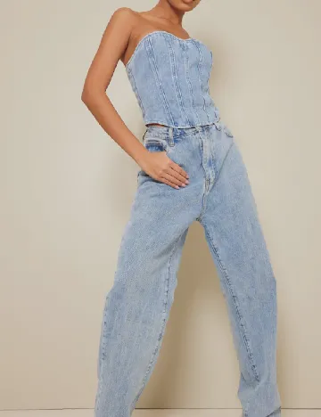 Top PRETTYLITTLETHING, albastru