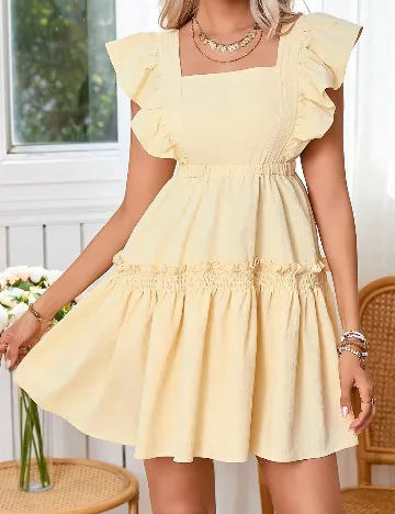 Rochie scurta SHEIN, galben
