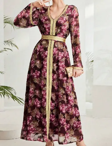 Rochie lunga SHEIN, floral print