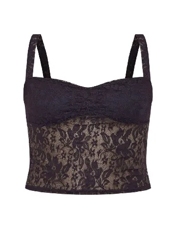 Top PRETTYLITTLETHING, negru