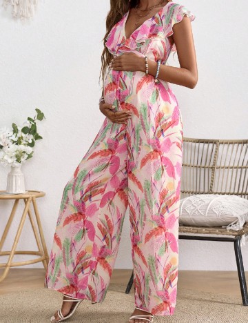Salopeta SHEIN Maternity, mix culori