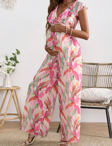 Salopeta SHEIN Maternity, mix culori