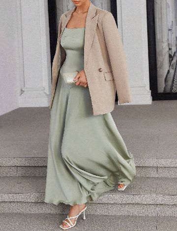 Rochie lunga SHEIN, verde