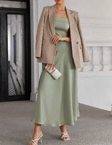 Rochie lunga SHEIN, verde