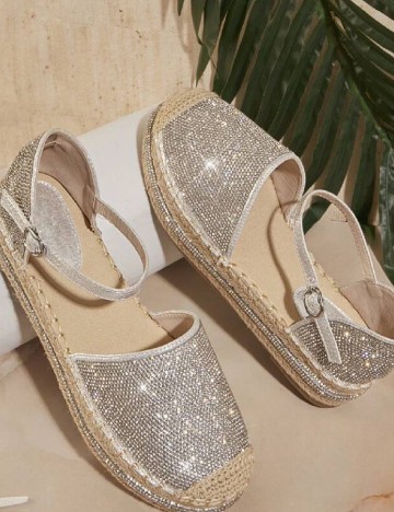 Espadrile SHEIN, gri