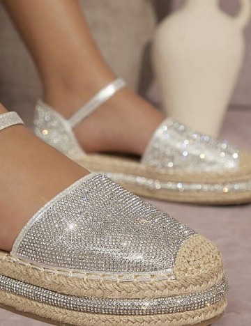 Espadrile SHEIN, gri