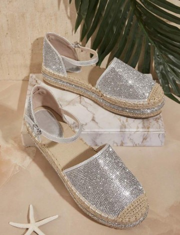 Espadrile SHEIN, gri