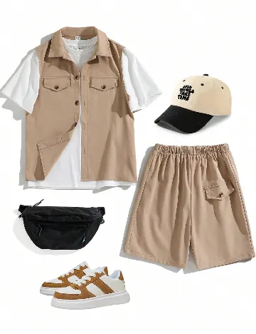 Compleu Shein Kids, bej
