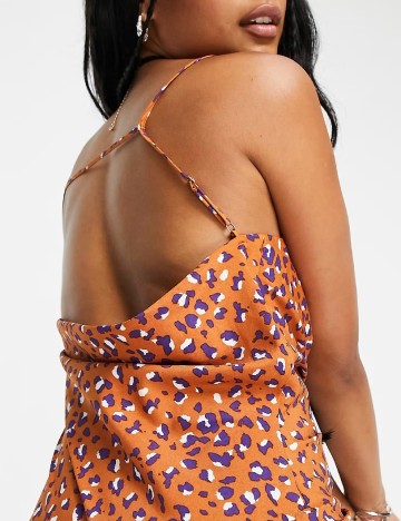 Rochie medie Urban Threads, maro