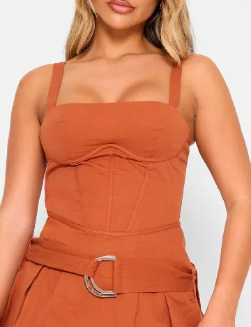 Rochie scurta PRETTYLITTLETHING, maro