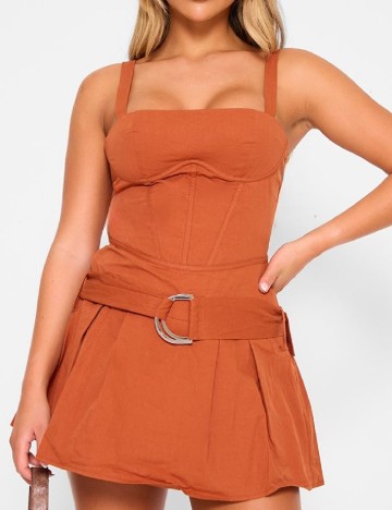 Rochie scurta PRETTYLITTLETHING, maro