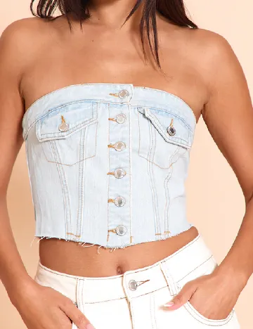 Top PRETTYLITTLETHING, albastru