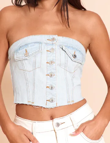 Top PRETTYLITTLETHING, albastru