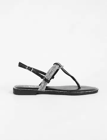 Sandale SHEIN, negru/gri