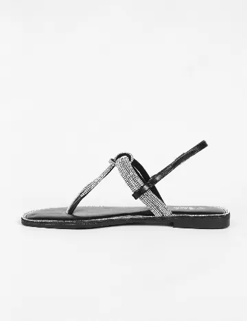 Sandale SHEIN, negru/gri