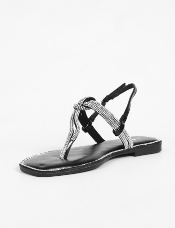 Sandale SHEIN, negru/gri