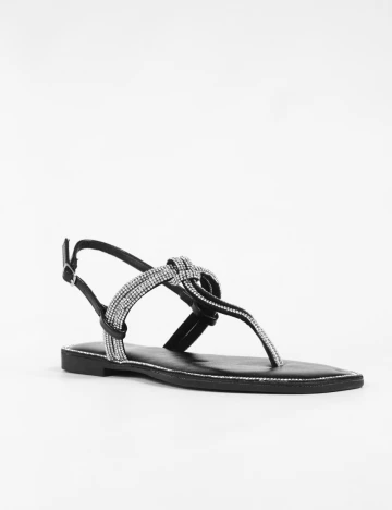 Sandale SHEIN, negru/gri
