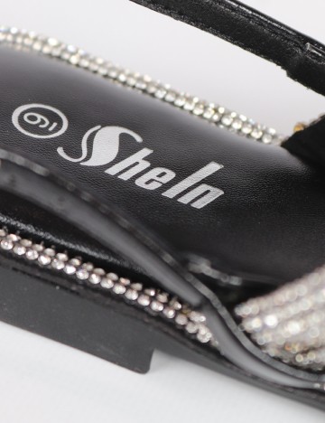 Sandale SHEIN, negru/gri