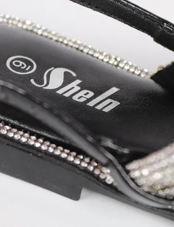 Sandale SHEIN, negru/gri