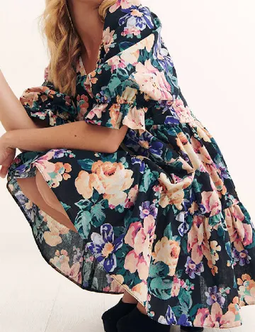 Rochie scurta Nobody s child, floral print