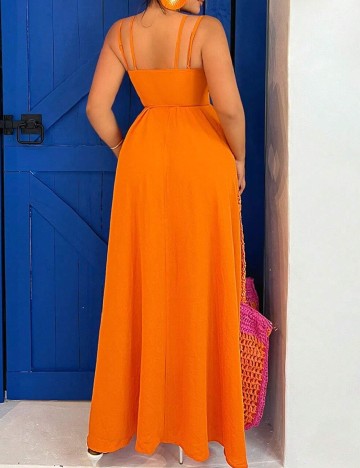 Rochie lunga SHEIN, portocaliu
