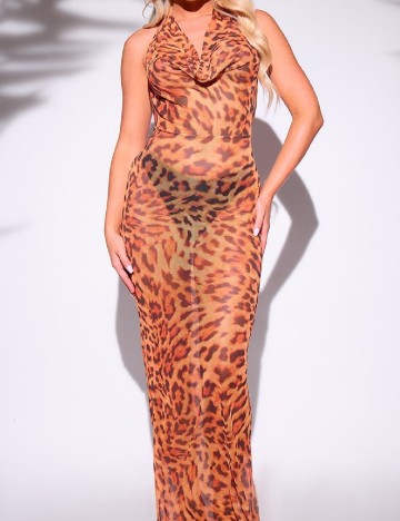 Rochie de plaja PRETTYLITTLETHING, animal print