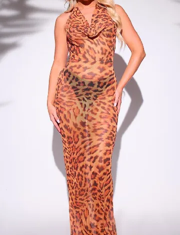 Rochie de plaja PRETTYLITTLETHING, animal print