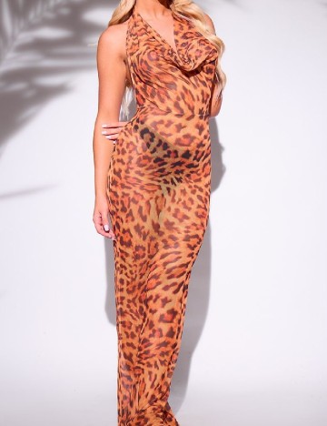 Rochie de plaja PRETTYLITTLETHING, animal print
