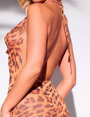Rochie de plaja PRETTYLITTLETHING, animal print