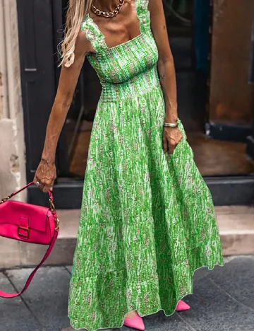 Rochie lunga SHEIN, verde