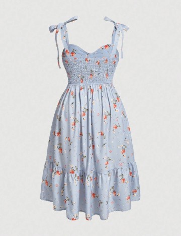 Rochie medie SHEIN CURVE, albastru