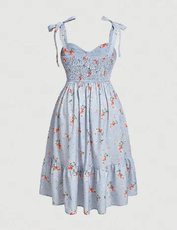 Rochie medie SHEIN CURVE, albastru