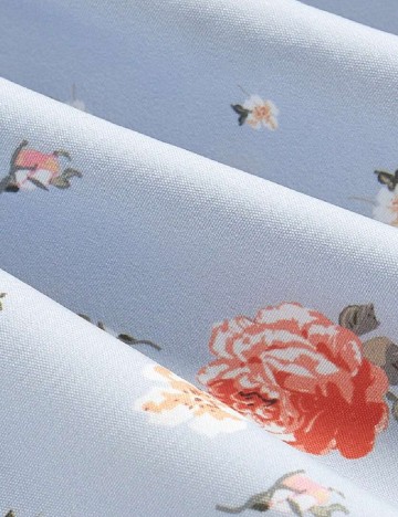 Rochie medie SHEIN CURVE, albastru