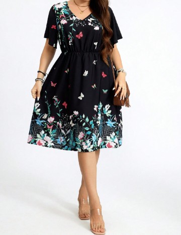Rochie scurta SHEIN CURVE, negru