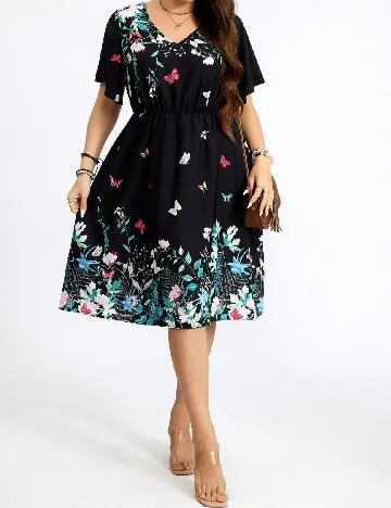Rochie scurta SHEIN CURVE, negru