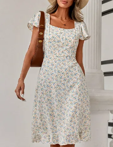 Rochie scurta SHEIN, floral print Floral print