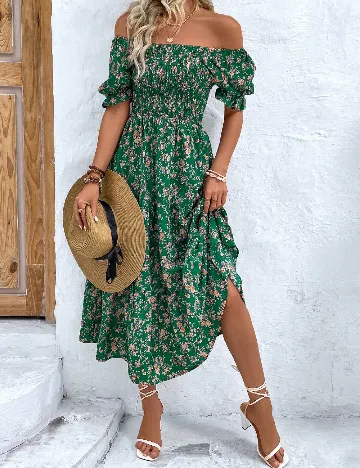 Rochie medie SHEIN, verde