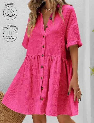 Rochie scurta SHEIN, roz