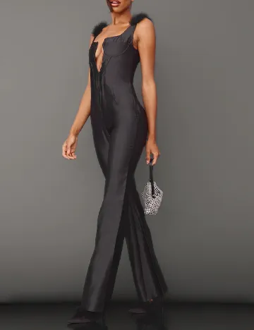 Salopeta PRETTYLITTLETHING, negru